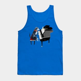 Doggy Piano Lessons Tank Top